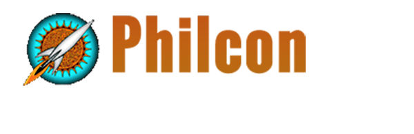 Philcon Rocket Logo with the words Philcon 2026, November 20-22, 2026 dates and Doubletree by Hilton, Cherry Hill, NJ